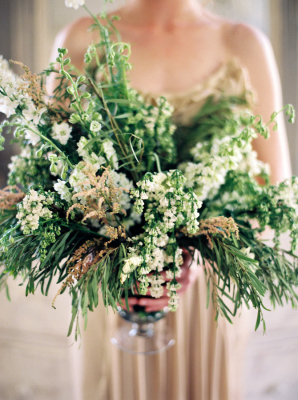 Greenery and Frond Centerpiece