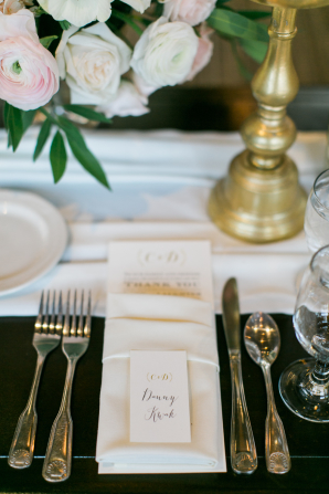 Monogrammed Wedding Place Cards