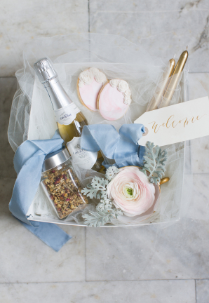 Pastel Pink and Blue Wedding Welcome Gift