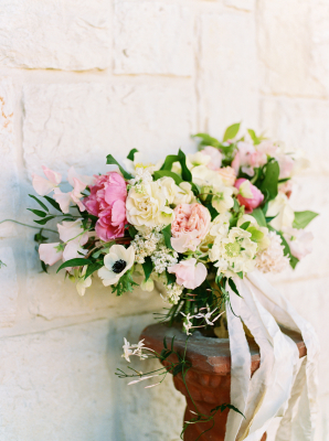 Bouquet with Peonies and Garden Roses