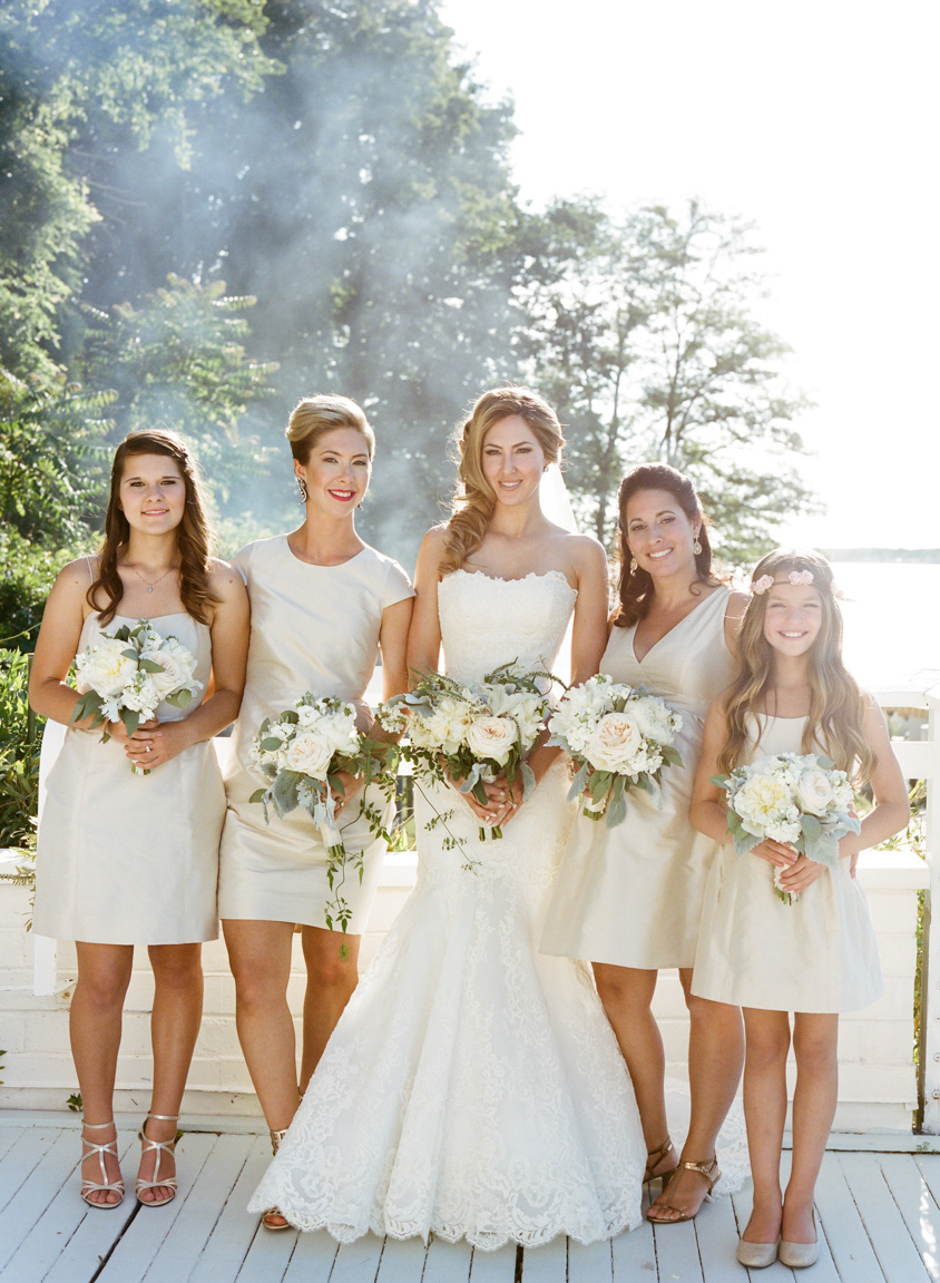 Bridesmaids in Pale Taupe