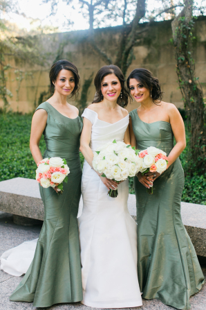 Bridesmaids in Sage Green