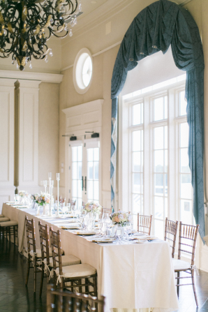 Head Table by Grand Window for Wedding