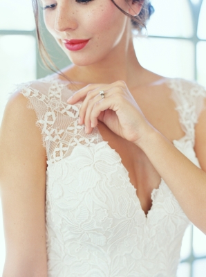 Lace Sleeves on Wedding Dress