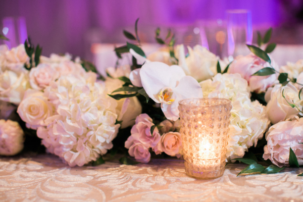 Orchid and Hydrangea Centerpiece