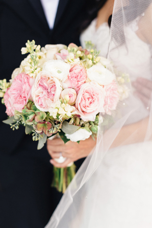 Pink and White Bride Bouquet
