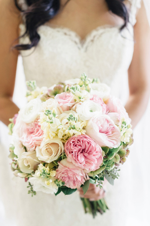 White and Pink Bride Bouquet