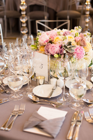 Lavender and Pink Wedding Reception