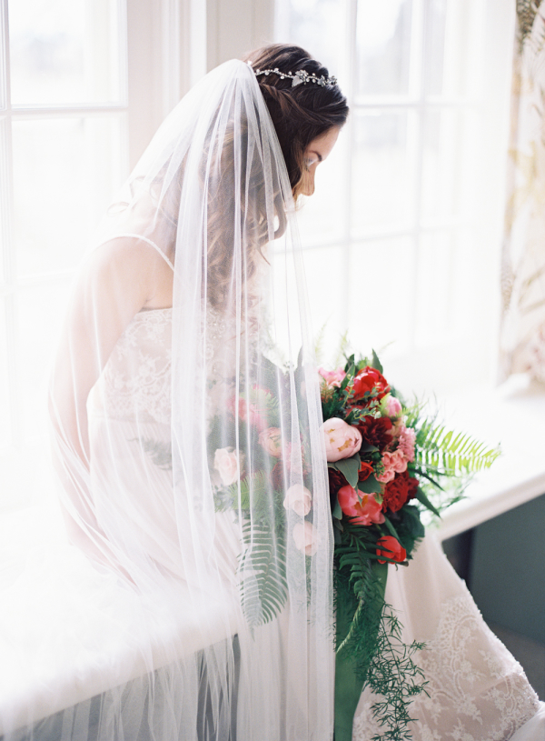 Bride in Windowsill