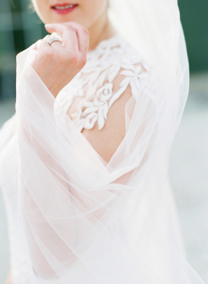 Bride with Fingertip Veil