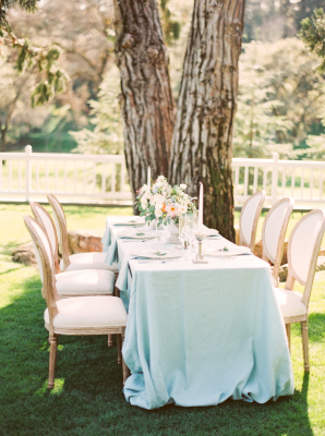 Delicate Blue Wedding Table