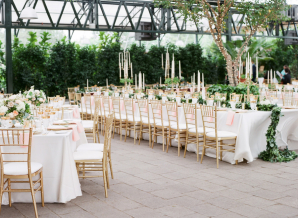Gold and Green Conservatory Wedding