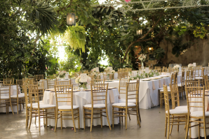 Gold and White Wedding with Greenery