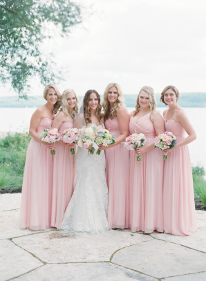 Pink J Crew Bridesmaids Dresses