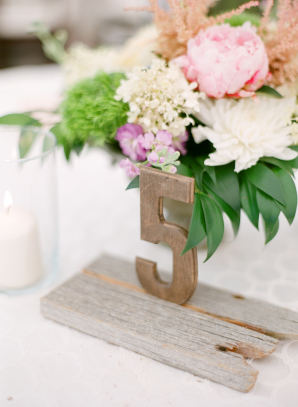 Rustic Wood Wedding Table Number
