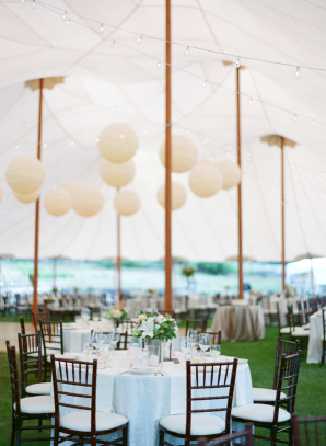 Wedding Tent with Paper Lanterns