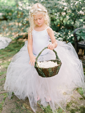Flower Girl with Tulle Dress