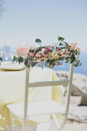 Flowers on Wedding Chair
