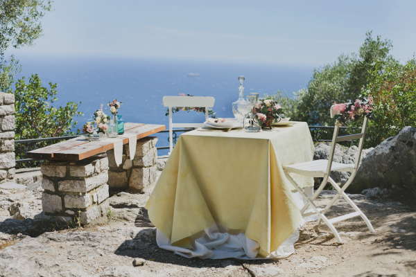 French Riviera Wedding Table
