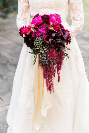 Magenta Bridal Bouquet
