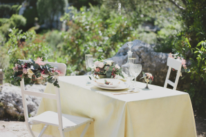 Simple Wedding Table for Two