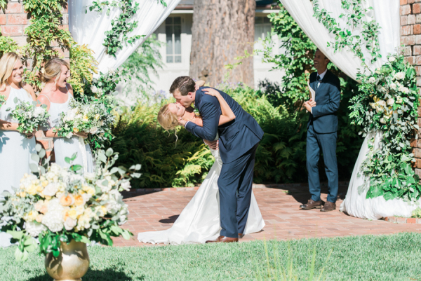 First Kiss Outdoor Ceremony