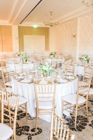 Gold and Green Hotel Wedding