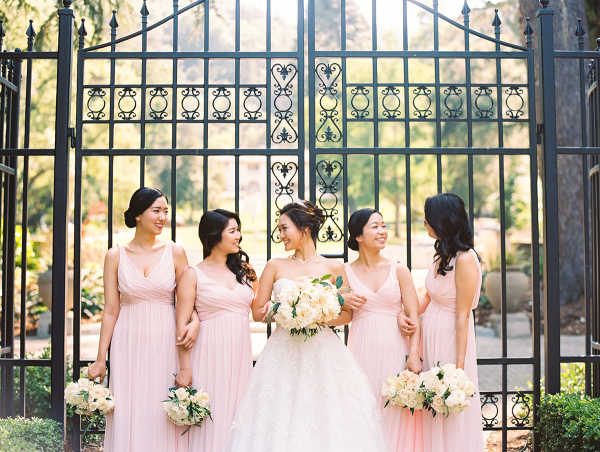 Pink Davids Bridal Bridesmaids Dresses