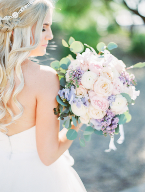 Bouquet of Soft Pink and Purple