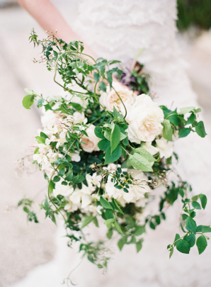 Garden Rose and Greenery Bouquet
