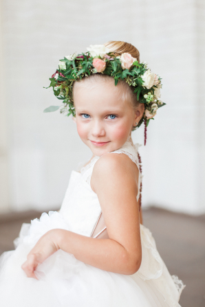 Flower Girl with Wreath in Hair