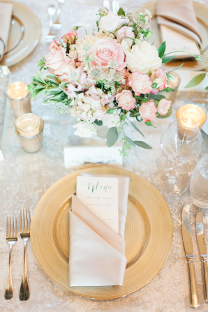 Gold and Pink Wedding