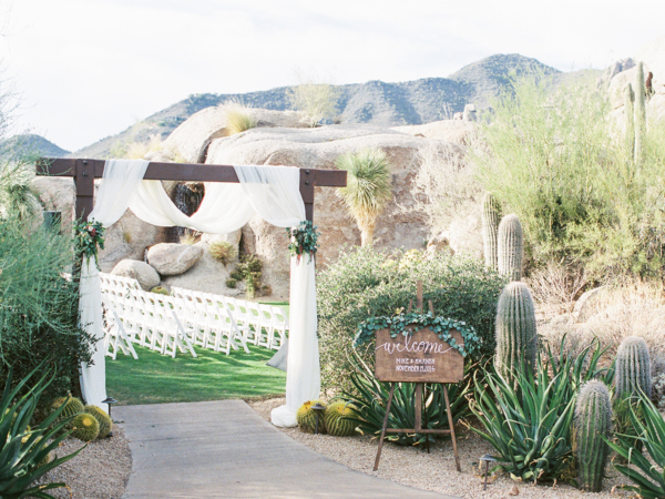 Arizona Desert Wedding Ceremony
