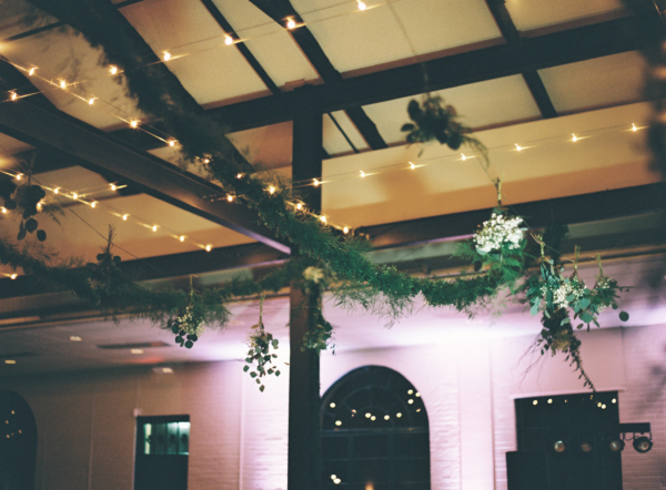 Greenery Garland in Ceiling for Wedding