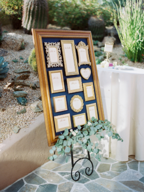 Seating Chart in Photo Frame