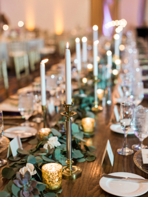 Taper Candle Wedding Centerpiece