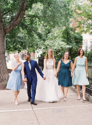 Bridal Party with Men and Women