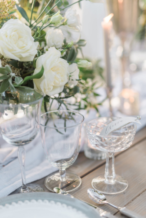 Crystal Goblet Place Cards