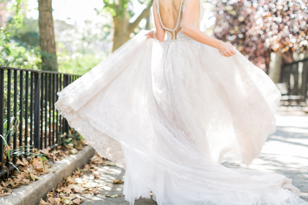 Galia Lahav Silver Gown