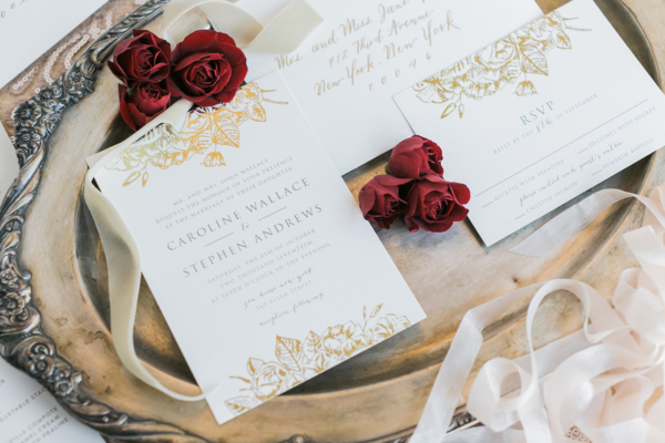 Gold Invitations by Minted