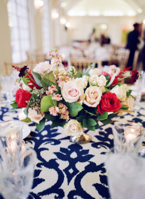 Red White and Blue Wedding