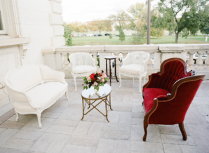 Red and White Wedding Lounge