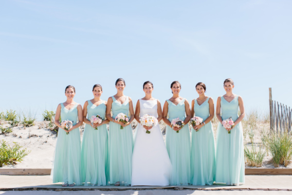 Seafoam Green Bridesmaids Dresses