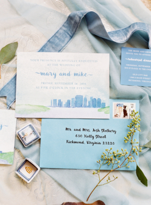 Wedding Stationery with Custom Watercolor