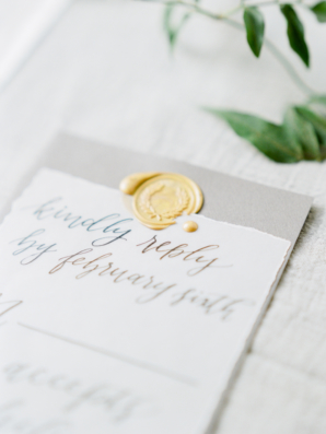 Wedding Stationery with Wax Seal