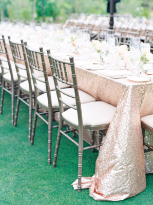 Wedding Table with Champagane Sequins