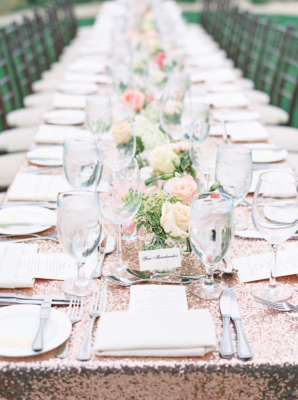 Wedding Table with Sequins