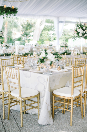 White and Gold Elegant Wedding