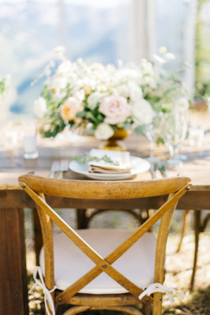 Wood Farmhouse Chairs at Wedding