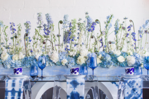 Blue Modern Wedding Table